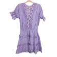 Peixoto Purple Crochet Lace Cover Up Dress NWT- Size L (sold out online) Online now