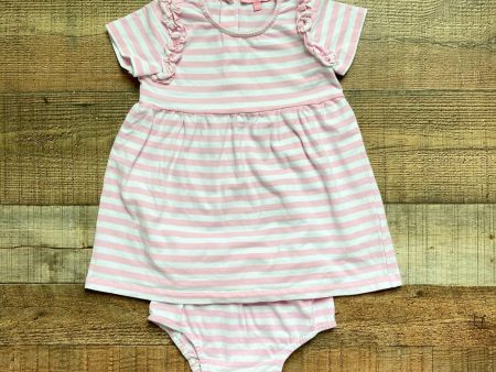 Bisby Pink and White Striped Dress with Bloomers- Size 18-24M (see notes) Supply