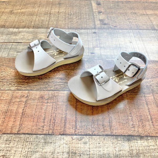 Sun-San White Leather Surfer Sandals- Size 5 Sale