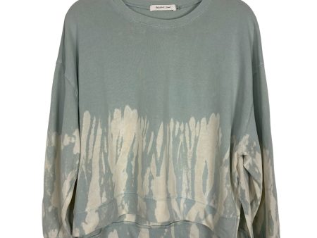 Mustard Seed Light Blue Bleach Tye Dye Sweatshirt- Size M (we have matching sweatpants) Online now