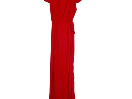 Endless Summer Red Wrap Dress- Size S Hot on Sale