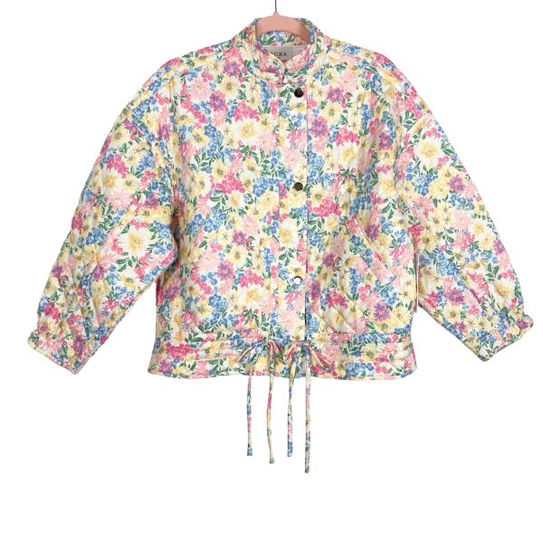 AURA Floral Quilted Jacket NWT- Size S (sold out online, we have matching skirt) Online Hot Sale