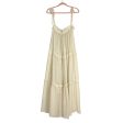 &Merci Cream Shoulder Tie Strap Tiered Dress NWT- Size L Fashion