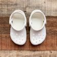 Crocs Toddler White Classic Clog- Size 6 (sold out online) Sale