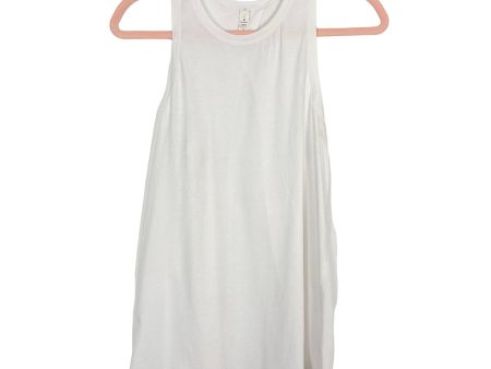 Lululemon White Split Back Tank- Size 6 (see notes) Supply