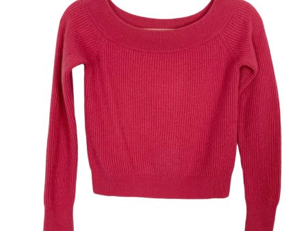 Intermix Pink 100% Cashmere Off the Shoulder Emilia Sweater NWT- Size P (XS) Supply