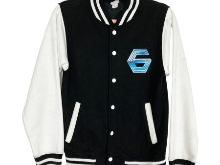 All We Do Is Black White Gunship Varsity Jacket- Size XS (see notes) Hot on Sale