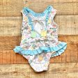 Bella Bliss Rabbit and Balloon Print Back Tie Swimsuit- Size 24M (sold out online) Online