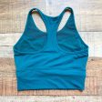 Storia Teal Racerback Cropped Tank- Size 4 For Cheap