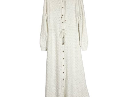 Coven & Co. Open Knit Hooded Button Up Dress- Size XS Online Hot Sale