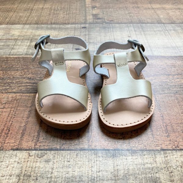 Freshly Picked Toddler Gold Leather Sandals- Size 4 Sale