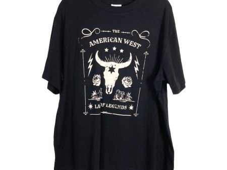 Pink Lily Black American West Tee- Size XL Discount