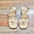 ABLE Natural Raffia Block Heel Sandals- Size 9 (LIKE NEW) Online now