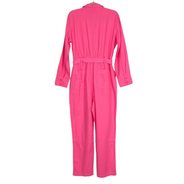 J. Crew Pink Garment Dyed Coverall Jumpsuit- Size 12 (see notes, sold out online) Online