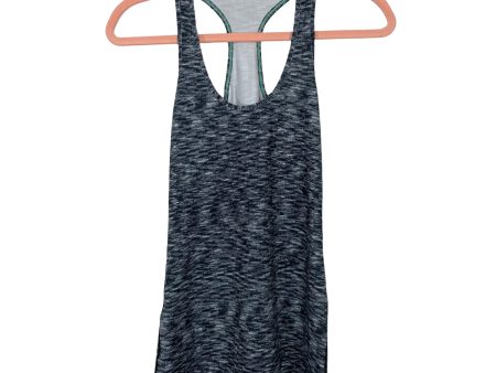 Lululemon Grey Black Turquoise Racerback Tank- Size ~S (see notes) Online Sale