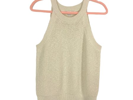 Madewell Cream Open Knit Racerback Sweater- Size M on Sale