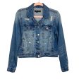 Black Label Distressed Denim Jacket- Size S Cheap