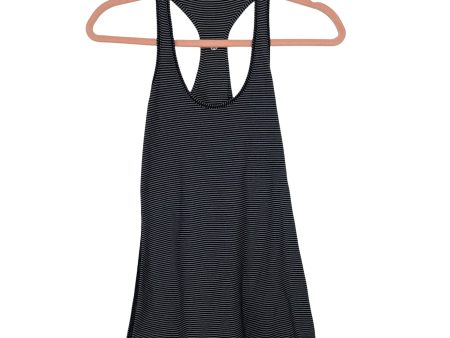 Lululemon Black Grey Striped Racerback Tank- Size ~S (see notes) For Sale