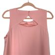 Loft Pink Sleeveless Ruffle Hem Dress- Size 14 For Cheap