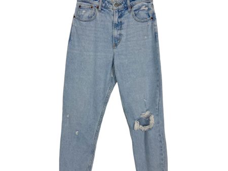 Abercrombie & Fitch Light Ripped Wash Curve Love High Rise Mom Jeans NWT- Size 27 (Inseam 26.5”, sold out online) Online now