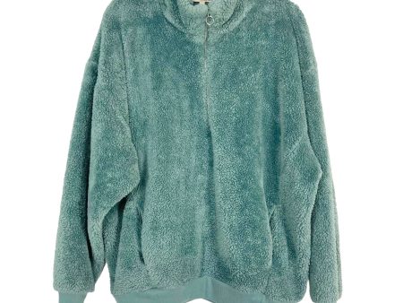 Express Sage One Eleven Quarter Zip Fleece- Size L For Sale