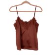 Abercrombie & Fitch Brown Three Button Lace Cami- Size S (see notes) For Cheap