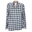 Abercrombie & Fitch Blue White Plaid Boyfriend Flannel Button Down- Size M For Discount