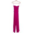 Chelsea28 Hot Pink Strapless Belted Jumpsuit- Size S For Sale