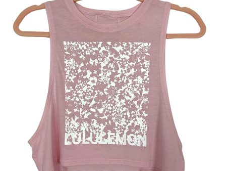 Lululemon Pink Floral Racerback Tank- Size ~XS (see notes) Discount