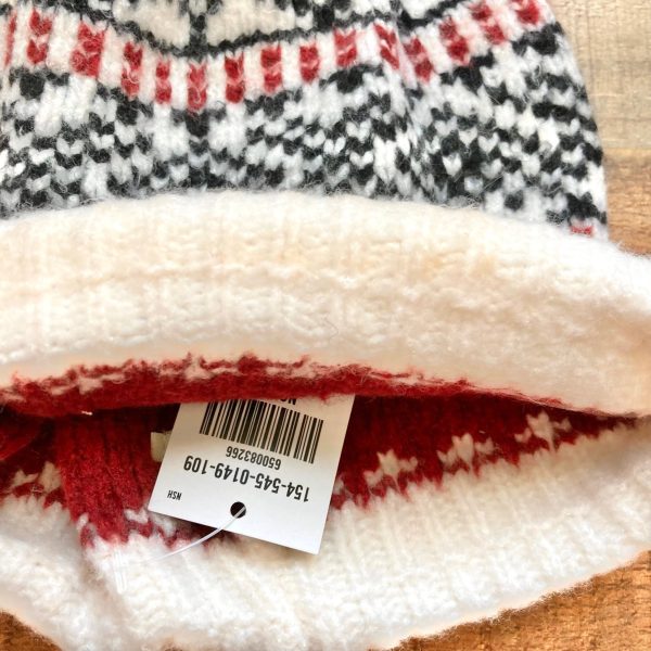 Abercrombie & Fitch Printed Pom Beanie NWT For Sale