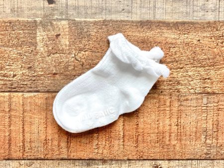 Kid s Basic White Ruffle Cuff Socks- Size ~18-24M (see notes) Supply