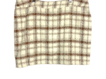 Amaryllis Taupe Plaid She s the One Skirt- Size 2X (sold out online) Fashion