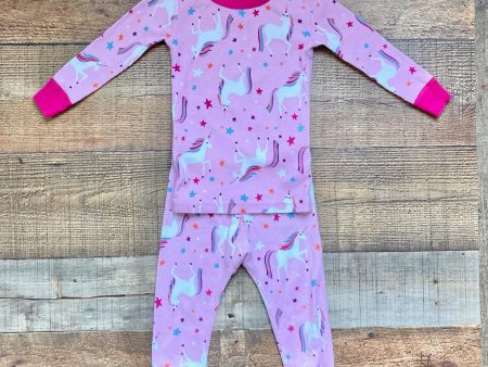 Moon and Back by Hanna Anderson Unicorn Two Piece Pajama Set- Size 18-24M Supply