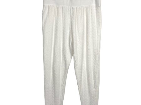 Jockey White Braided Pattern Lounge Pants- Size XL Online