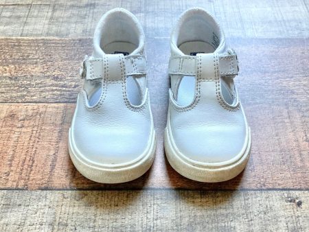 Keds White Leather Daphne T-Strap Sneakers- Size 5M For Cheap