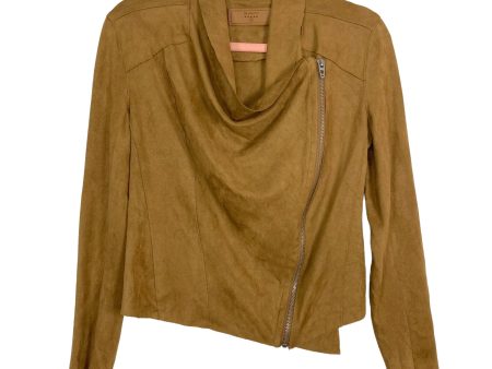 BlankNYC Camel Suede Side Zipper Jacket- Size XS Hot on Sale