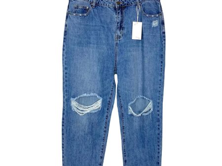 Amaryllis x Ashlee Nichols Jordan Boyfriend Distressed Jeans NWT- Size 16 (Inseam 25.5 ) on Sale