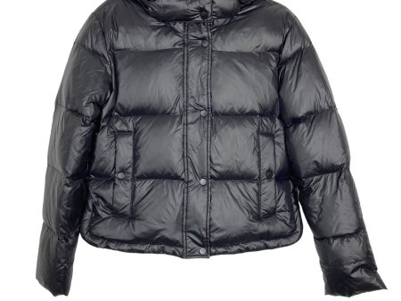 Italic Black Hooded Short Puffer Jacket- Size S (sold out online) For Discount