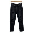 American Eagle Black Distressed Mom Jeans- Size 00 Short (Inseam 25”) Online now