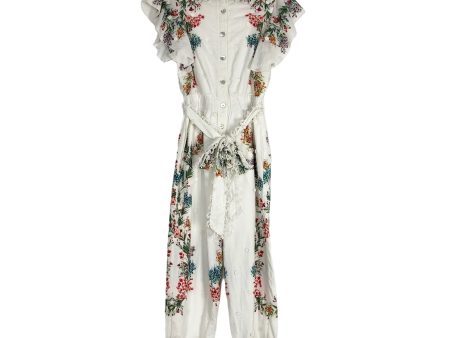 Farm Rio Floral Button Up Belted Jumpsuit- Size XS on Sale