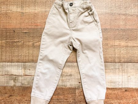 Janie and Jack Light Khaki Adjustable Waist Pants- Size 3 For Sale