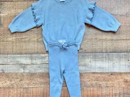 Zara Blue Knit Two Piece Set- Size 12-18M Fashion