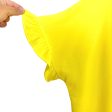 2Hearts Yellow Ruffle Sleeves Top- Size L (see notes) Online Sale