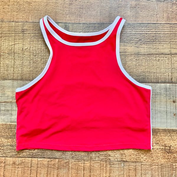 Fabletics Red and White Trim Sports Bra- Size ~XS (see notes) on Sale