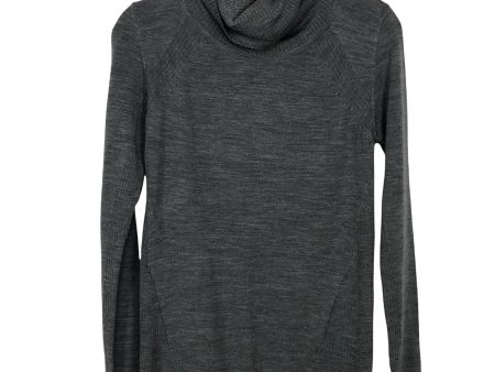 Lululemon Grey Sweat and Sasavana Merino Wool Ribbed Turtleneck Sweater- Size 4 For Sale