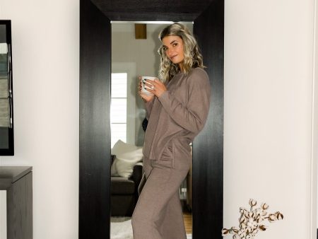 Soma Wknd Mocha Eco Yarn Ribbed Hoodie- Size M (sold out online, we have matching pants) For Discount