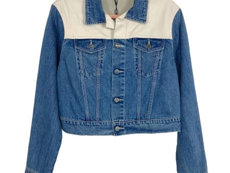 Lamarque Denim and Leather Karly Jacket NWT- Size S (sold out online) Hot on Sale