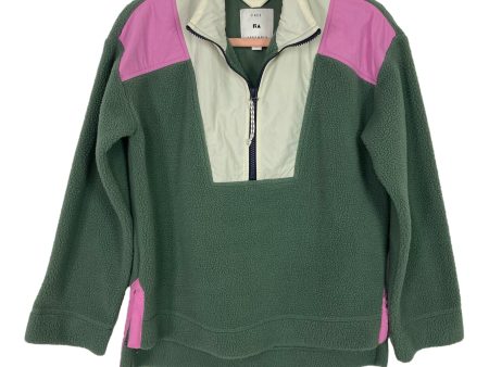 Free Assembly Sage Ivory Pink Half Zip Fleece Pullover- Size XS (sold out online) Supply