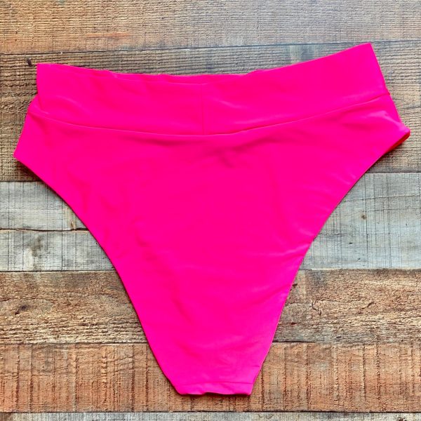 Aerie Hot Pink High Waisted Bikini Bottoms- Size XXL (we have matching top, sold out online, see notes) Online now