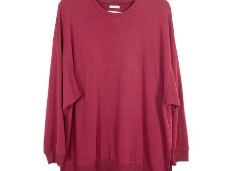 American Eagle Maroon Jegging Fit Sweatshirt- Size M (see notes) on Sale